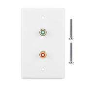 Wall Plate Panel MultiFunctional 2 Interfaces Stable Performance Quality For Home Office Building ABS Material 11.5x7cm