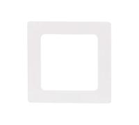 Wall Plate - Plastic Plate with 1 Key, White Design, Ideal for Modern and Decorative Electrical installations.*