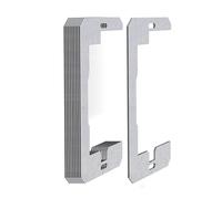 Wall Plate Spacer, 20 Pcs Metal Electrical Outlet Shims for Leveling Receptacles, Galvanized Steel Device Alignment Plates for Loose or Recessed Boxes, Silver, 2 x 2.2 Inch