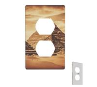Wall Plate Vintage Great Egyptian Pyramid Decorative Wall Plates Outlet Cover 1 Gang Switch Plate Toggle Light Switch Plates Plug Cover for Bedroom Light Switch Cover for Kitchen Living Room