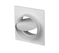 Wall Plate - with Non-Return Valve - 100mm, 125mm, 150mm - Ducting Pipe - Tube Connector (125mm)