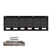Wall Pocket Chart with Label - Classroom Pocket Chart | 6 Label Grouping Hanging File for Wall | Classroom Organization and Storage Hanging for Home, School to Save Papers