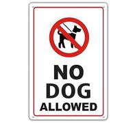 Wall Poster No Dogs Allowed Wall Metal Plaque Friend 20x30cm