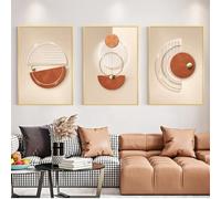 Wall Posters,3 Pictures Set-Modern Abstract Geometric Golden Luxury Wall Art Canvas Painting Posters Print Pictures Living Room Office Bedroom Interior Home Decor-50 * 60cm/20 * 24inch(Unframed)