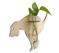 Wall Propagation Planter, Plant Terrarium With Wooden Stand - Propagated Stands Space Saving Hydroponic Planter,Modern Propagation Station Planter Terrariums