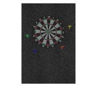 Wall Protection for Dartboards, Large Felt Wall Tiles as a Base Large Black Background Border Adults Children Classroom Offices Garage Outdoor