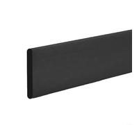 Wall Protection Skirting Line 2M Foam Cotton with 3D Wall Sticker and Thickened Anticollision Strips for Damage Prevention (black)