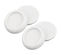 Wall Protector, 4 Pack Silicone Gate Wall Protectors Punch- Anti-slip Doorway Guard for Home Pet Child Safety White Grey(White)