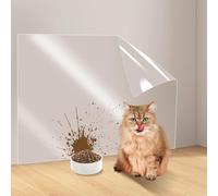 Wall Protector Self Adhesive 500 x 40 cm Clear Plastic Static Cling Protector Film, Electrostatic Wall Protectors Transparent Static Sticker, Waterproof-Oil-Proof for Walls Kitchen Furniture Stickers