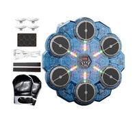 Wall Punching Pad - Boxing, Music Machine,9 Speed Light Reaction Trainer, Interactive Gym Equipment | Indoor Fitness Training Device For Home Doorway Apartment Workout Exercise Boys