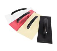 Wall Putty Application Tool with Plastic Blade and Trowel Brush for Drywall Smoothing and Building Project Efficiency (black-M)