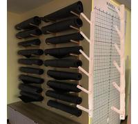 Wall Rack Organizer For Foam Roller For Garage/Bedroom, Wall Mounted Yoga Mat Holder For Studio/Office, Yoga Studio Workout Room Mat Holder Wall Mount(1pc,6 Layers 105cm/41in)