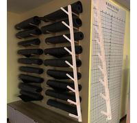 Wall Rack Organizer For Foam Roller For Garage/Bedroom, Wall Mounted Yoga Mat Holder For Studio/Office, Yoga Studio Workout Room Mat Holder Wall Mount(2pcs,9 Layers 156cm/61.5in)