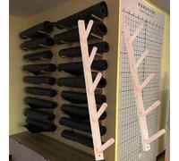 Wall Rack Organizer For Foam Roller For Garage/Bedroom, Wall Mounted Yoga Mat Holder For Studio/Office, Yoga Studio Workout Room Mat Holder Wall Mount(3pcs,5 Layers 89cm/35in)