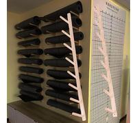 Wall Rack Organizer For Foam Roller For Garage/Bedroom, Wall Mounted Yoga Mat Holder For Studio/Office, Yoga Studio Workout Room Mat Holder Wall Mount(1pc,8 Layers 139cm/55in)