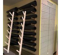 Wall Rack Organizer For Foam Roller For Garage/Bedroom, Wall Mounted Yoga Mat Holder For Studio/Office, Yoga Studio Workout Room Mat Holder Wall Mount(3pcs,7 Layers 122cm/48in)