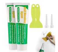 Wall Repair Cream,2X120g Wall Mending Agent,Wall Filler,Mildew and Waterproof Restorer,Nail Holes, Peeling,Graffiti, Stains, Scra Repair Tool - Household Tool