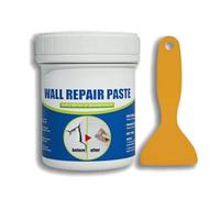Wall Repair Kit, Ready Mixed Wall Filler & Mending Paste - All-in-One Cream for Holes,Cracks in Plasterboard,Drywall & Brick - Includes Scraper for Stain Cover & Corner Repair,Gap Filler for Walls