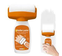 Wall Repair Roller Brush, Wall Repair Roller Brush with Wall Repair Paste, 500 g Wall Repair Roller Paint, 2 in 1 Wall Paint Touch Up White, Dirty Shoe Prints, Graffiti, Wall Scratches and More