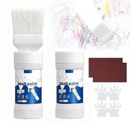 Wall Repair Rolling Brush, Wall Repair Roller Paint White, 2 Pcs Drying Latex Paint Roller with 1 Brush, 2 Gloves and Sandpaper, Suitable for Graffiti Scratches Stains for Bedroom, Living Room