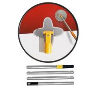 Wall Sander Kit Handheld Round Pole Sander with 5 Sandpaper 360 Degree Rotation, Adjustable Length Polishing Sanding Tool for Walls and Ceilings for Walls Sanding Pole Radial