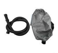 Wall sanding machine dust bag compatible with self priming vacuum sandpaper systems and industrial vacuum cleaners including three phase electric models