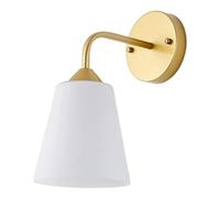 Wall Sconce America Iron Wall Lights Creativity E27 Wall Lamp with Glass Shade Plug-in Night Lamp for Living Room Dining Room Bedroom Study 1 Pack/2 Pack