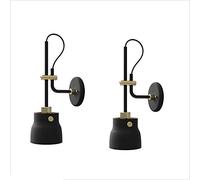 Wall Sconce Black Industrial Wind E27LED Light Source Indoor Bedroom Room Bedside Wall Lamp Installed Living Room Dining Room Decoration Lamp Wall Lamp Coffee Room Study Attic Boy Room Waterproo
