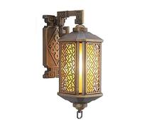 Wall Sconce Chinese Exterior Wall Lamp Villa Luxury Retro House Hanging Light Balcony Outdoor Country Wall Lantern Farmstead Waterproof Vintage Wall Light E27 Wall Light Garden Lig