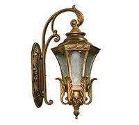 Wall Sconce European Outdoor External Waterproof Glass Wall Lamp Tradition n Die-cast Aluminum Lantern Wall Light Courtyard Wall Hallway Corridor Garden Villa E27 Decoration Wall S