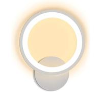 Wall Sconce, European Wall Light Personality Minimalist Sconce Lamp Round Acrylic LED Lights Cold Light Warm Neutral White Iron Bracket Lighting Compatible with Children's Bed