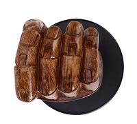 Wall Sconce, Fine Workmanship Wall Lamp Fist Shape Long Service Life Wear Resistant Easy To Instal with Base Mount Connector for Bars for Cafes for(Right-hand wall lamp without light source)