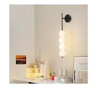 Wall Sconce Gold Modern Wall Sconce, Milk White Glass Globe Sconces Wall Lighting, Mid-Century Vanity Light Industrial Wall Lamp for Dining Room, Living Room, Restaurant, Porch, Bedroom