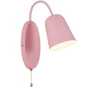 Wall Sconce Light Living Room Metal Wall Lamp Nordic Wrought Iron Wall Light Decoration Bedroom Lamp Living Room Bedside(Pink)