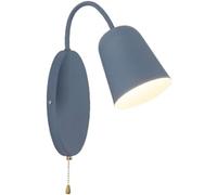 Wall Sconce Light Living Room Metal Wall Lamp Nordic Wrought Iron Wall Light Decoration Bedroom Lamp Living Room Bedside(Blue)