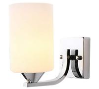Wall Sconce Light Living Room Modern Metal Wall Light With Glass Lampshade Wall Sconce Lamp Indoor Bedroom Decor Hallway Light(Single head)