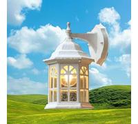 Wall Sconce Light Outdoor Vintage Down Lantern Round Wall Light | 1 x E27 Lamp Bulb Required (Not Included) | IP23 Exterior Rated | Garden Patio Cylinder Sconce Security