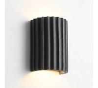 Wall Sconce Lights Indoor Bedroom Hallway Fluted Resin and Modern Minimalist Lamp with Vertical Stripe Corrugated, Interior Decor for Bedside Entrance Staircase