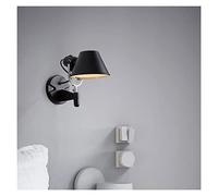 Wall Sconce Modern Wall Lamp & Sconces Swing-Arm Industrial Metal E27 with Adjustable Long/Short Arm Wall-Mounted Lamp Study Bedroom Living Room Reading Wall Light -Bl
