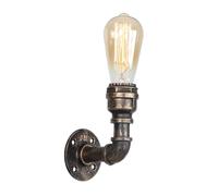 Wall Sconce Modern Wall Lamp Simple Water Pipe Small Bar Nostalgia Decoration Europe and The United States Cafe Bronze Water Pipe Living Room Background Lighting Fixture Creative P