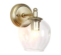 Wall Sconce Post-Modern Wall Lamp Glass Wall Lamp Gold Wrought Iron Lamp Holder Lampshade Can Be Rotated Up and Down Living Room Bedroom Corridor - Lighting,Hanging Lights