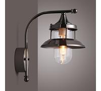 Wall Sconce Village Iron Metal Glass Wall Sconce Creative Vintage Bedroom Bedside Light Lamp Wall Lantern With E27 For Living Room Bedroom Aisle Corridor Patio Corridor Aisle Decoration