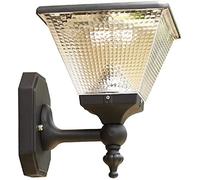Wall Sconce Vintage Exterior Wall Mount Light In Oil-Rubbed Black Finish, Garden Villa Lighting Fixtures With Frosted Glass, Patio Rainproof Wall Lights E26