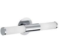 Wall Sconce with 2 Lights Modern Chrome+White Glass Collection GL1537