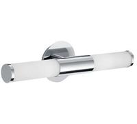 Wall Sconce with 2 Lights Modern Chrome+White Glass Collection GL1537