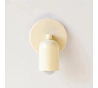 Wall Sconces, Colorful Nordic Wall Mounted Lamp for Bedroom Bedside Hallway Hotel Decoration Sconce Light Background Modern Led Lighting E27(Tricolor Light,Cream)