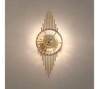 Wall Sconces Creative Decor Wall Sconces Indoor Gold Crystal Lampshade,American Farmhouse Interior Crystal Wall Light Fixtures Wall Mount Lamp,for Living Room