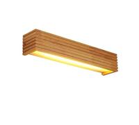 Wall Sconces, Modern Japan Style Led Oak Wooden Wall Lamps Lights Bedroom Bed lamp Bathroom Home Sconce Solid Wood Wall Light fixtures(45 cm)