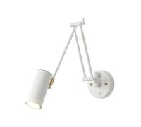 Wall Sconces Swing Arm Spotlight Wall Light Industrial Long Arm Wall Lamp Modern Rotatable Folding Wall Sconce with On/Off Switch for Farmhouse Bedroom Bedside Reading Lamps Wall Sconce Lighting(B-Bl