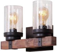 Wall Sconces V-intage Glass Wall Sconces American Style Country Retro Wall Light Wall Mounted Lighting Fixture Compatible with Indoor Bathroom,Luxury